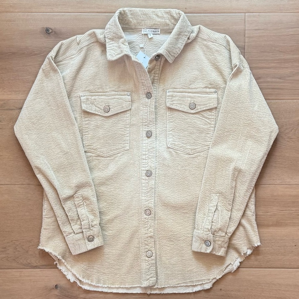 NWT Baltic Born Greeley Corduroy Shacket Size Small - Picture 2 of 7